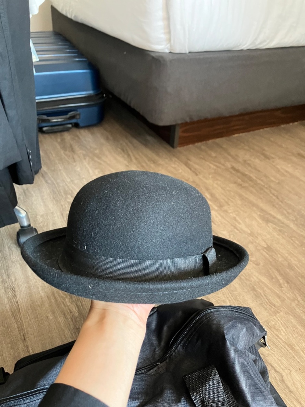 Bowler Hat 100% Wool Classic Black